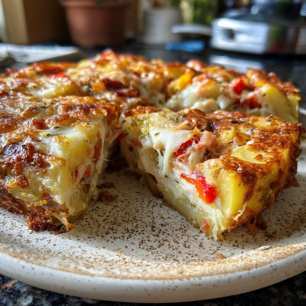 Kartoffelauflauf mit Gemüse