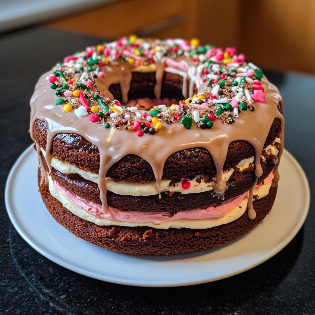 Karussell-Weihnachtstorte