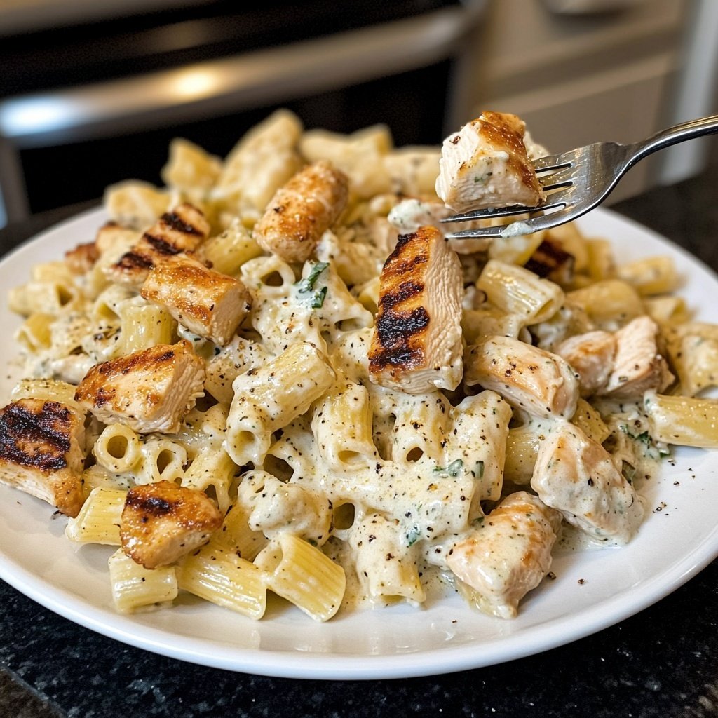 Chicken Caesar Pasta Salat