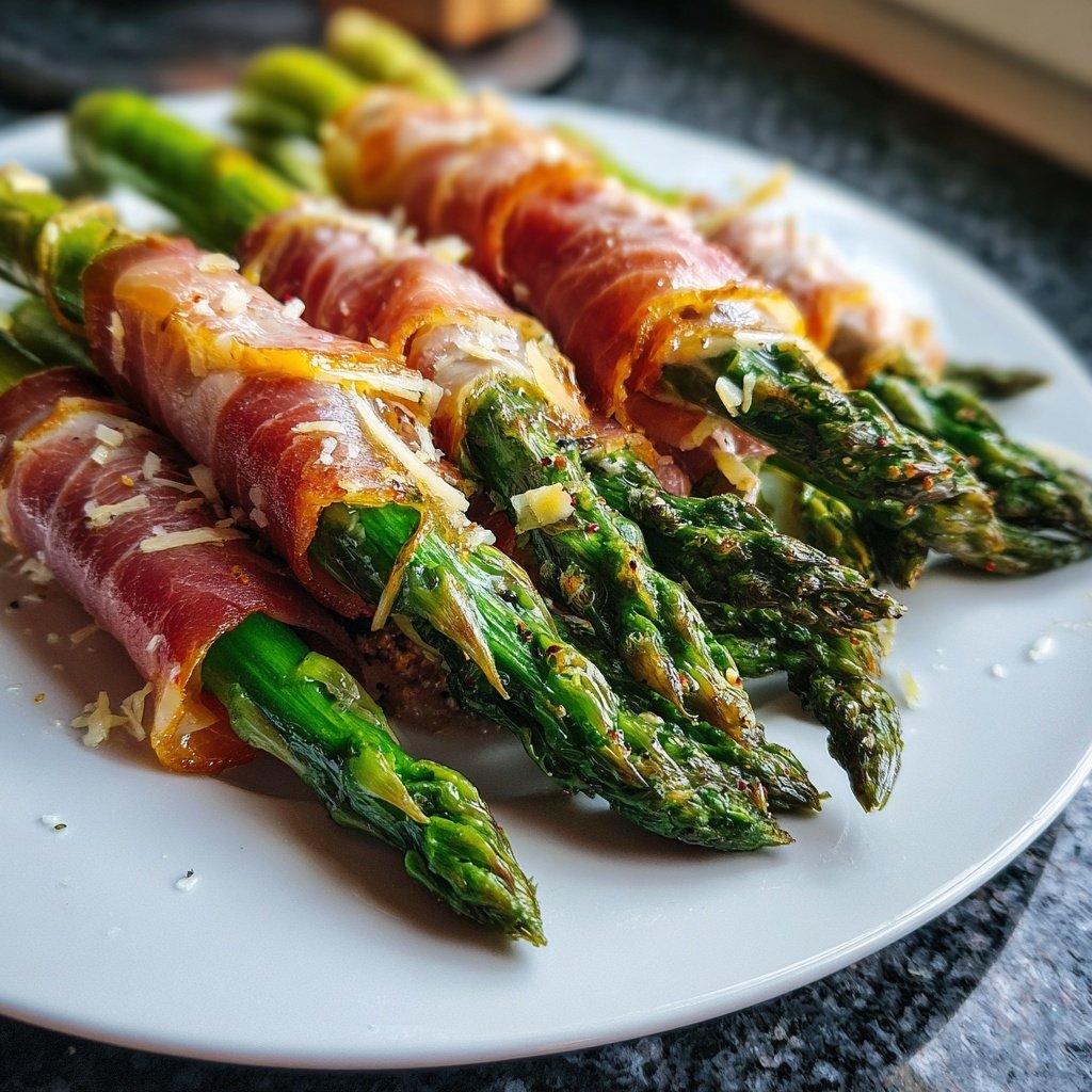 Grüner Spargel Mit Schinken