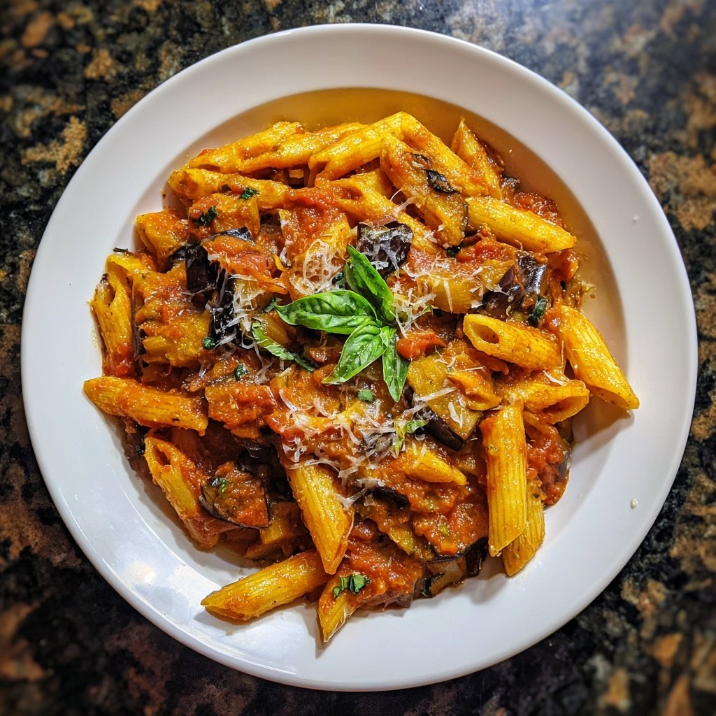 Internationale Küche Italienische Pasta alla Norma
