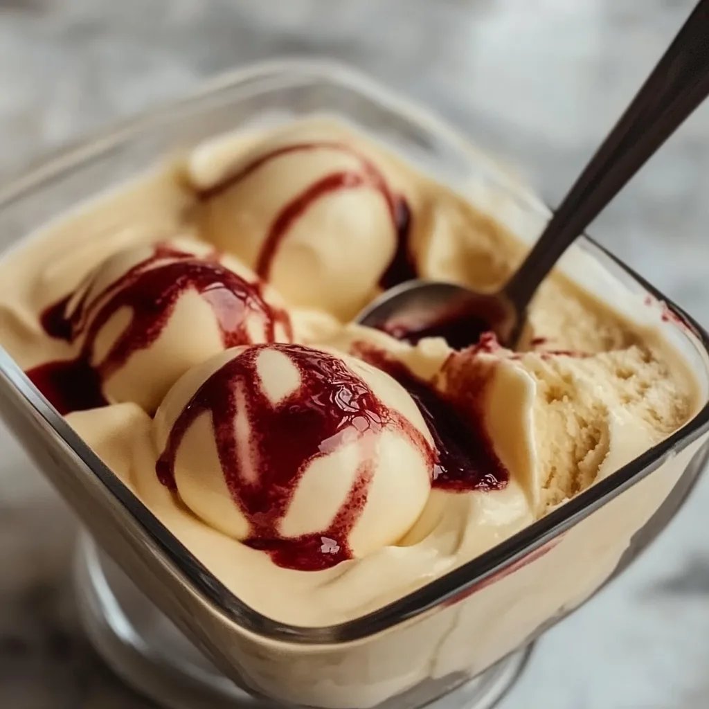 Einfaches Eis mit nur 2 Zutaten