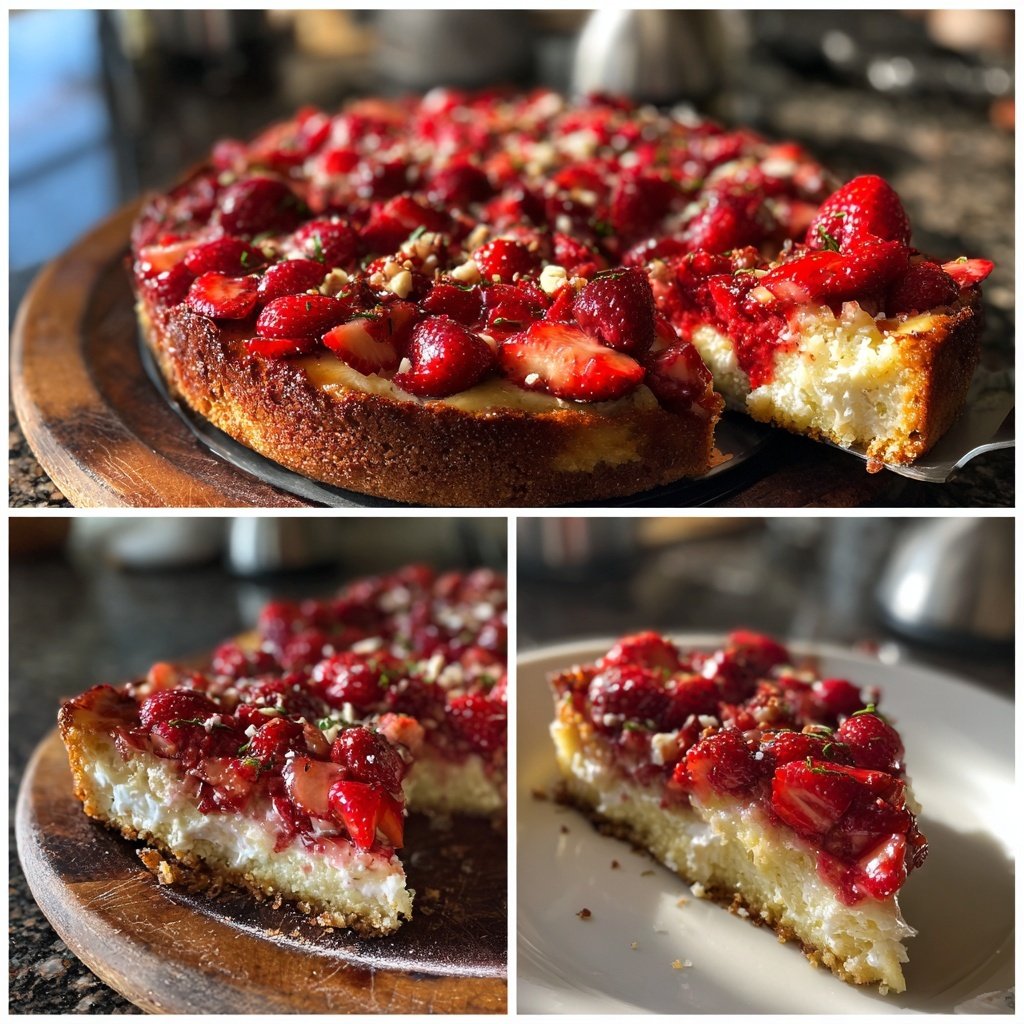 Erdbeerkuchen Mit Mandelboden