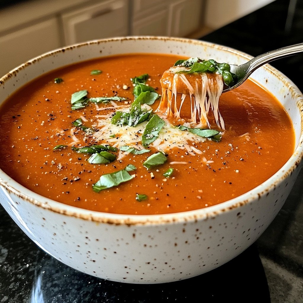 Tomatensuppe mit Parmesan