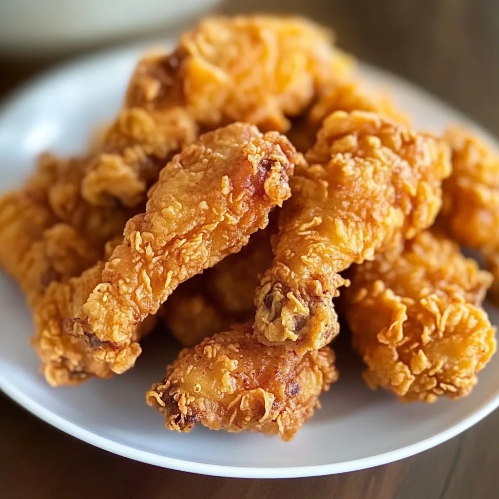 Knuspriges Frittiertes Hähnchen