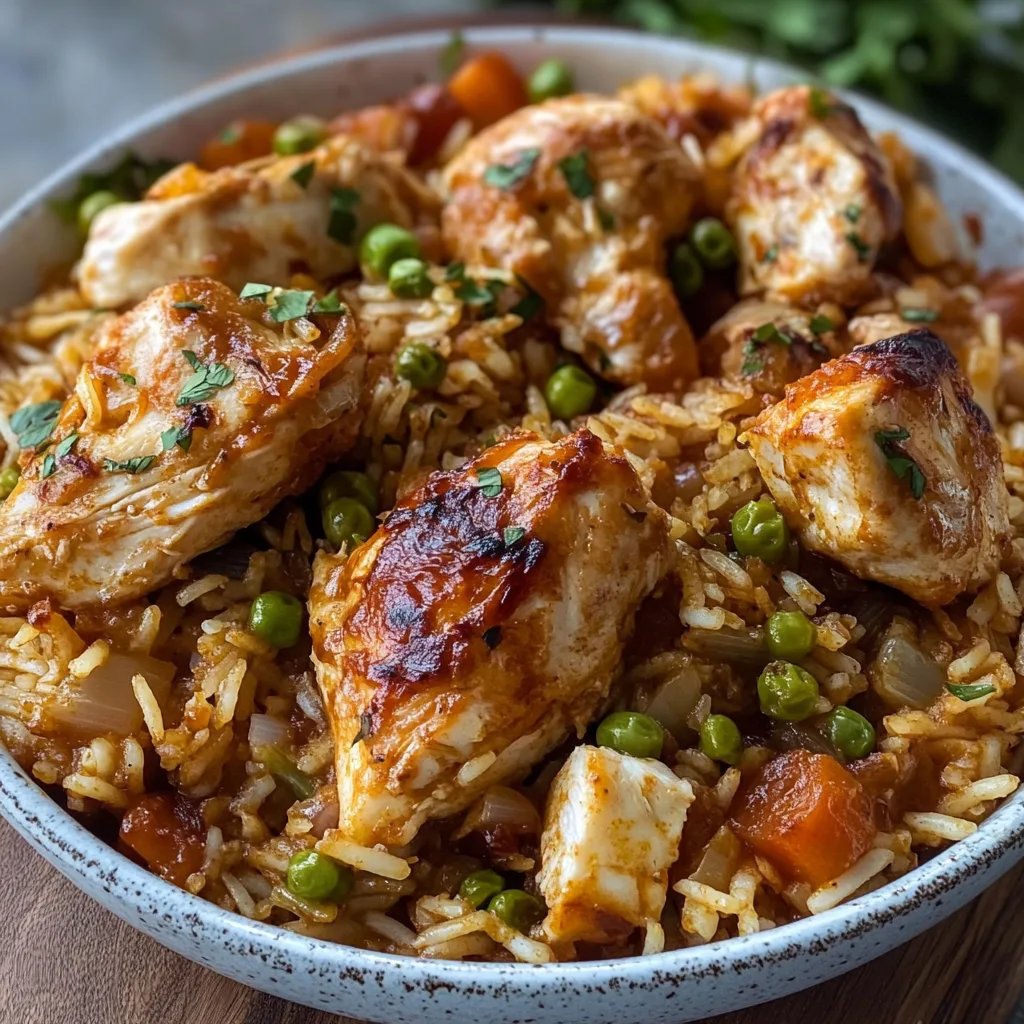 Serbisches Reisfleisch mit Hähnchen