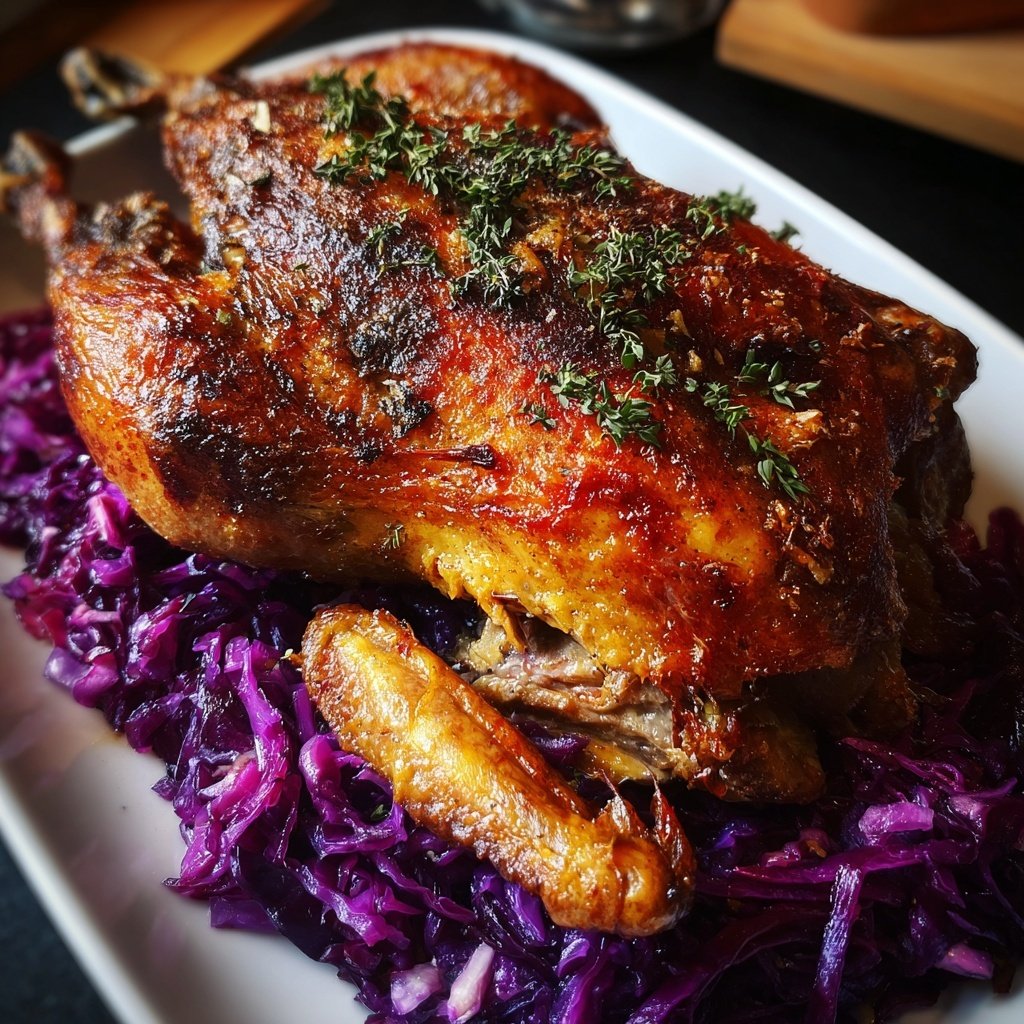 Saisonal & Festlich Weihnachtsgans mit Rotkohl