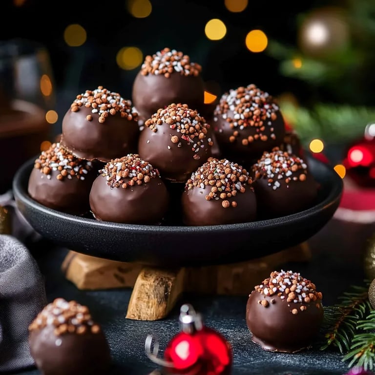 Spekulatius Kugeln - Pralinen für Weihnachten