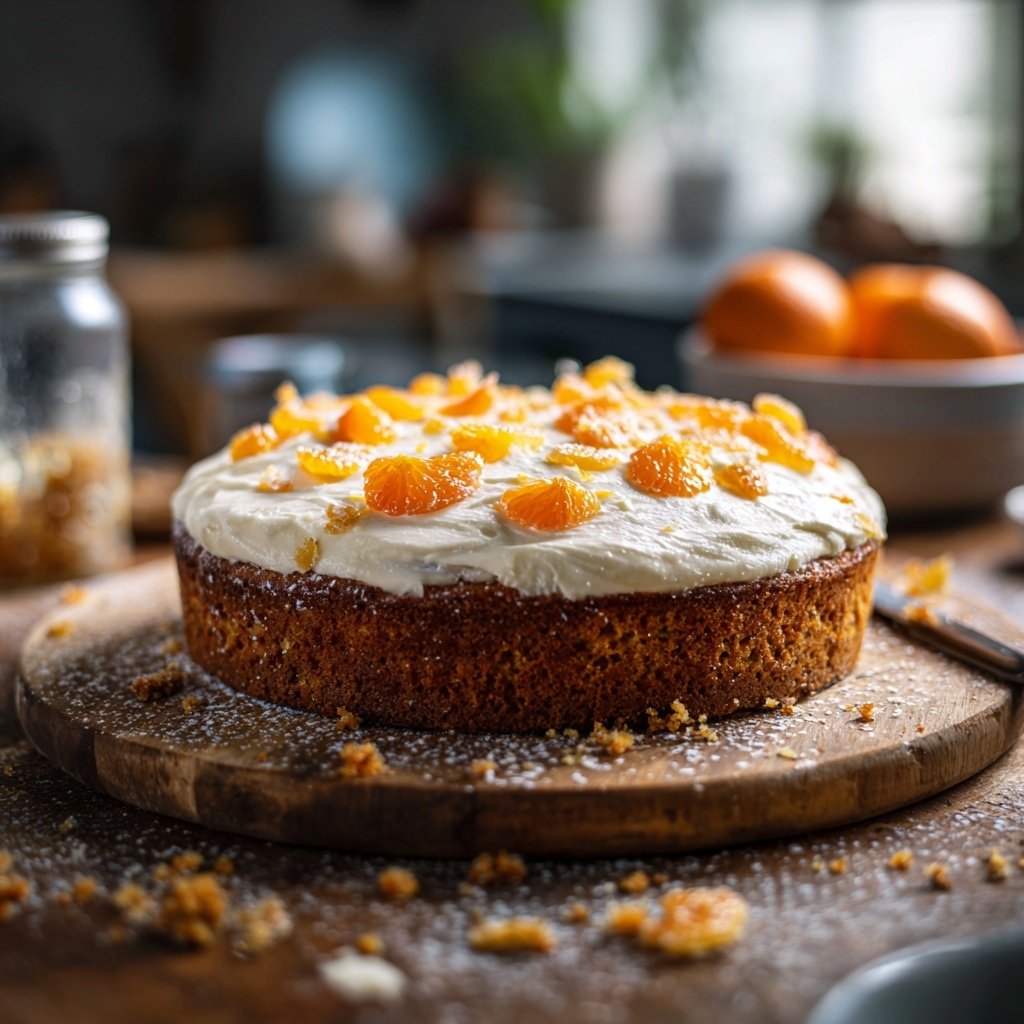 Karottenkuchen Mit Mandarinen