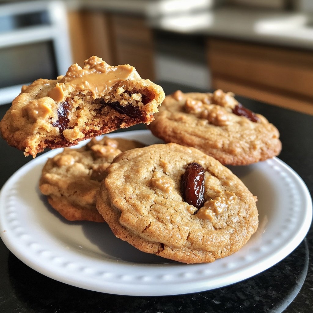 Dattel-Erdnussbutter-Cookies – vegan